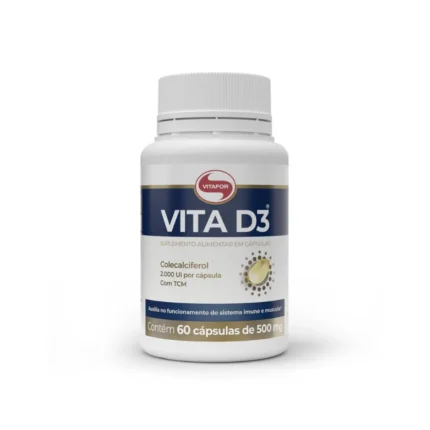 Vitamina D3 2000ui 60 Cápsulas. Vitafor