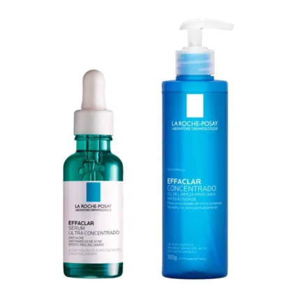 Kit Sérum Facial La Roche-Posay Effaclar Ultra Concentrado Antiacne 30ml + Gel de Limpeza Facial Concentrado La Roche-Posay Effaclar para Pele Oleosa 300g