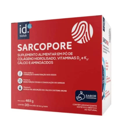 Suplemento Alimentar em Pó Sarcopore Sabor Tangerina - 30 Sachês