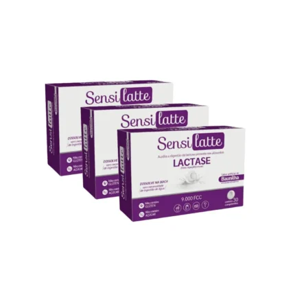 Kit 3 Sensilatte Lactase 9.000 Fcc - 30 cápsulas - Prati Donaduzzi