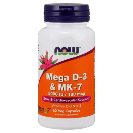 Vitamina Mega D3 & Mk-7 (60 Vcaps) Now Foods