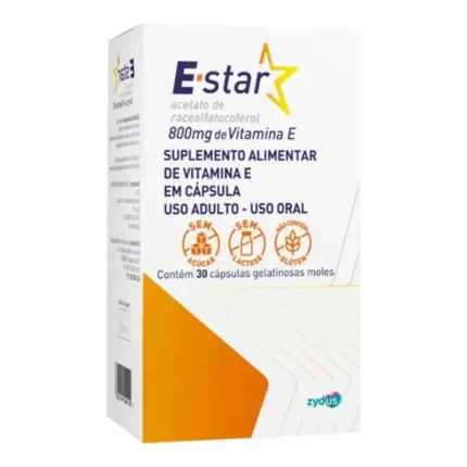Vitamina e E-star 800mg 30 cápsulas