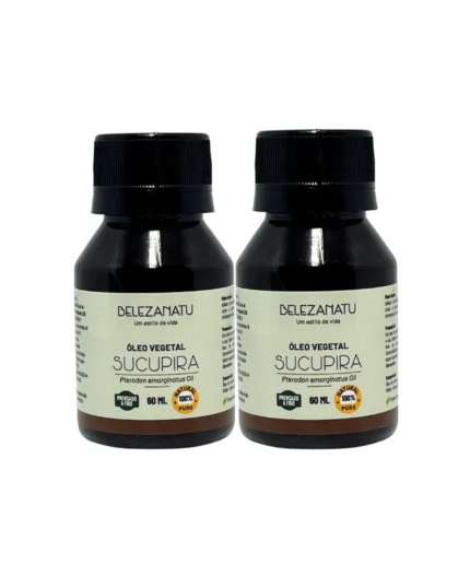 Kit 02 Unidades Óleo Vegetal Sucupira 60Ml - Belezanatu